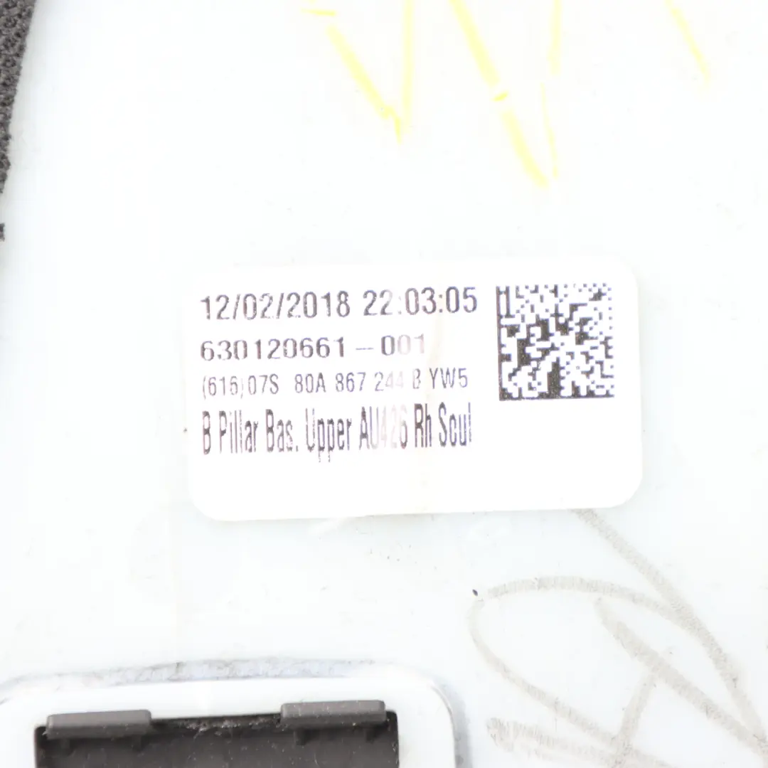 Audi Q5 FY Upper Interior B Pillar Column Trim Cover Panel Right O/S - SKU 80A867244B - Part number 80A867244B