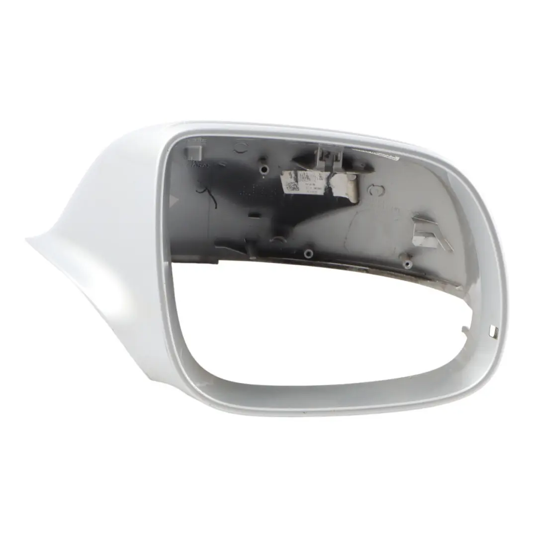 Audi Q7 4L Front Mirror Wing Door Cover Cap Right O/S Ice Silver Metallic - X7W - SKU 8R0857528-ICS1 - Part number 8R0857528