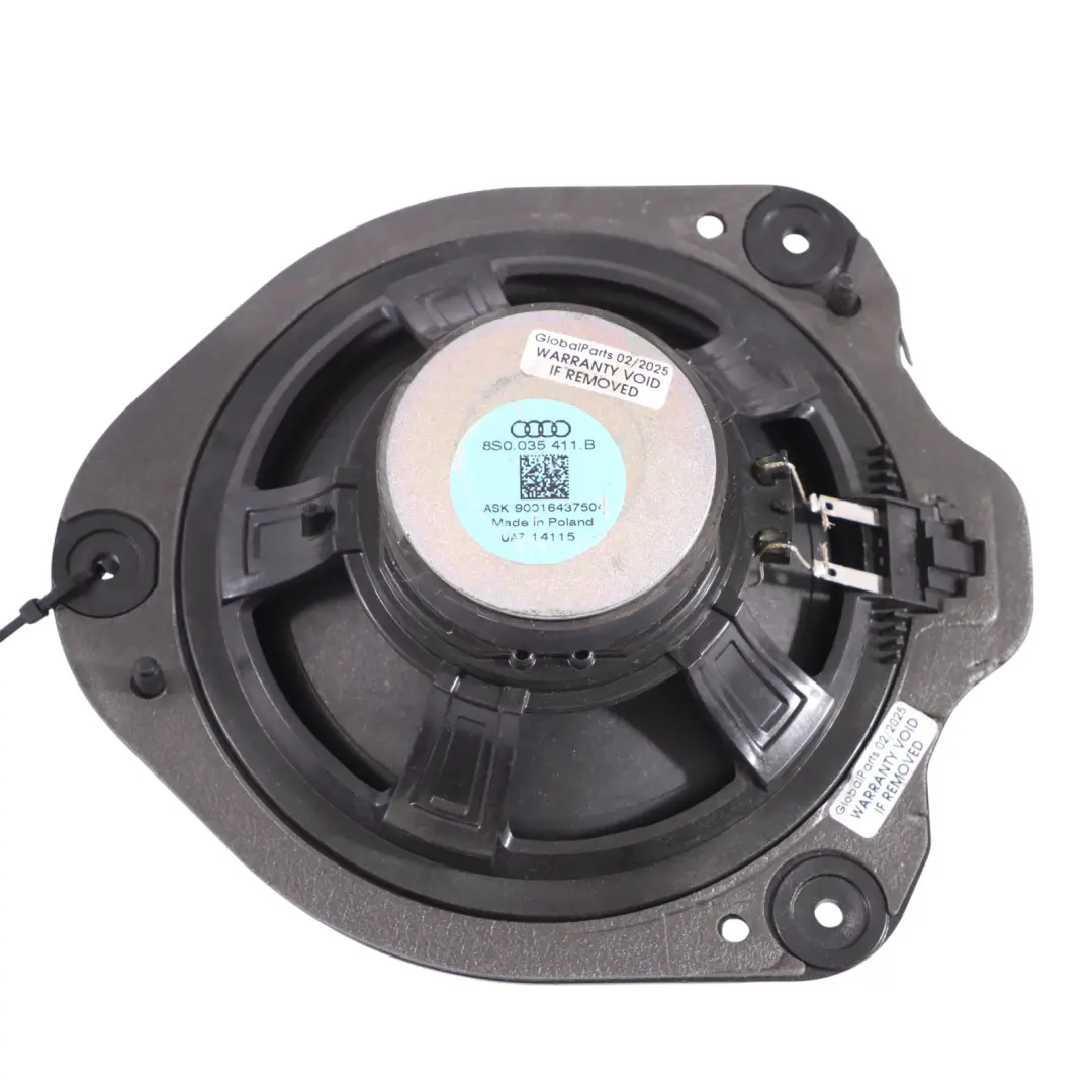 Audi TT FV Haut Parleur Porte Arrière Tonalité Basse Gauche Droite - SKU 8S0035411B - Numéro de pièce 8S0035411B