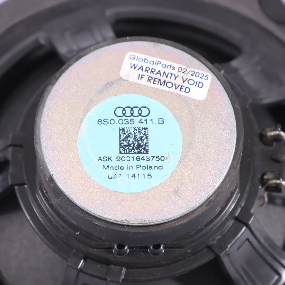 Audi TT FV Haut Parleur Porte Arrière Tonalité Basse Gauche Droite - SKU 8S0035411B - Numéro de pièce 8S0035411B