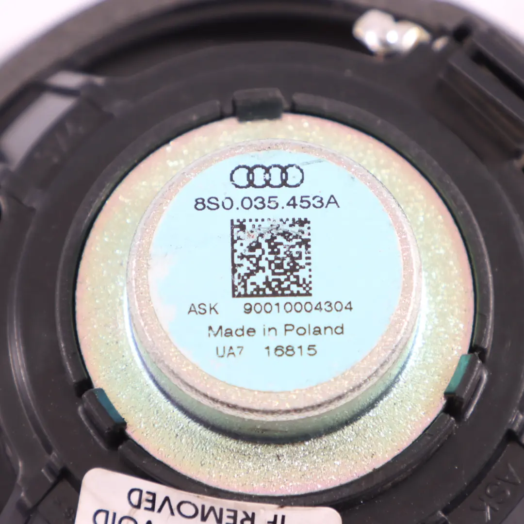 Altoparlante Cruscotto Centrale per Audi TT FV con numero di parte 8S0035453A Audi TT FV Altoparlante Cruscotto Centrale - SKU 8S0035453A - Numero di parte 8S0035453A