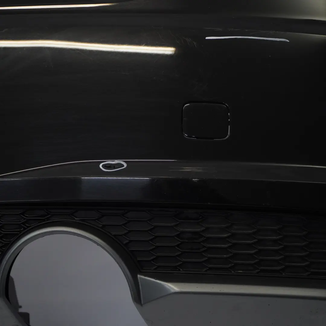 Bumper Trim Panel Covering Mythical Black Metallic - Y9T to Audi TT FV Rear with Part number 8S0807067D Audi TT FV Rear Bumper Trim Panel Covering Mythical Black Metallic - Y9T - SKU 8S0807067D-MYB - Part number 8S0807067D