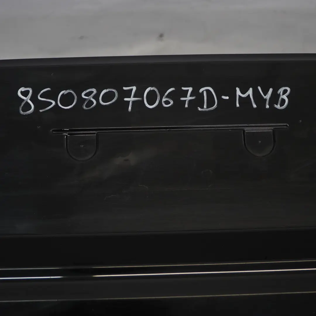 Audi TT FV Rear Bumper Trim Panel Covering Mythical Black Metallic - Y9T - SKU 8S0807067D-MYB - Part number 8S0807067D
