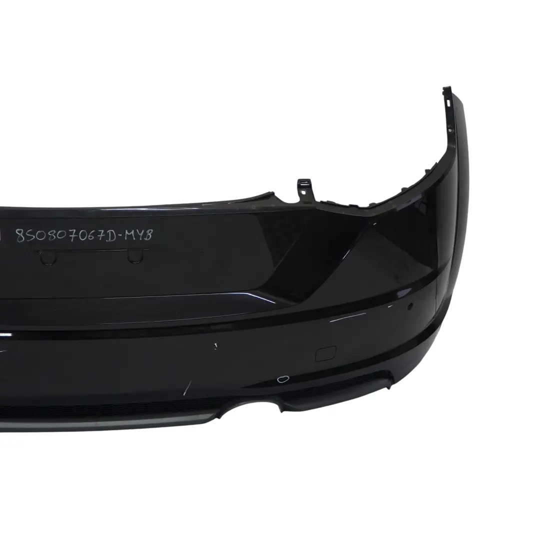 Audi TT FV Rear Bumper Trim Panel Covering Mythical Black Metallic - Y9T - SKU 8S0807067D-MYB - Part number 8S0807067D