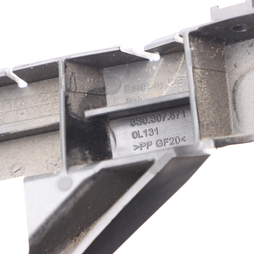 8S FV Rear Holder Bumper Support Bracket Right O/S Bracket to Audi TT with Part number 8S0807571 Audi TT 8S FV Rear Holder Bumper Support Bracket Right O/S Bracket - SKU 8S0807571 - Part number 8S0807571