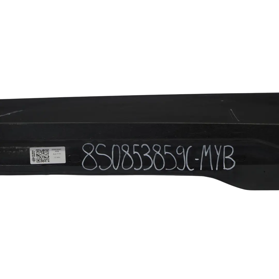 Side Skirt Left N/S Door Sill Cover Panel Mythical Black - Y9T to Audi TT FV with Part number 8S0853859C Audi TT FV Side Skirt Left N/S Door Sill Cover Panel Mythical Black - Y9T - SKU 8S0853859C-MYB - Part number 8S0853859C