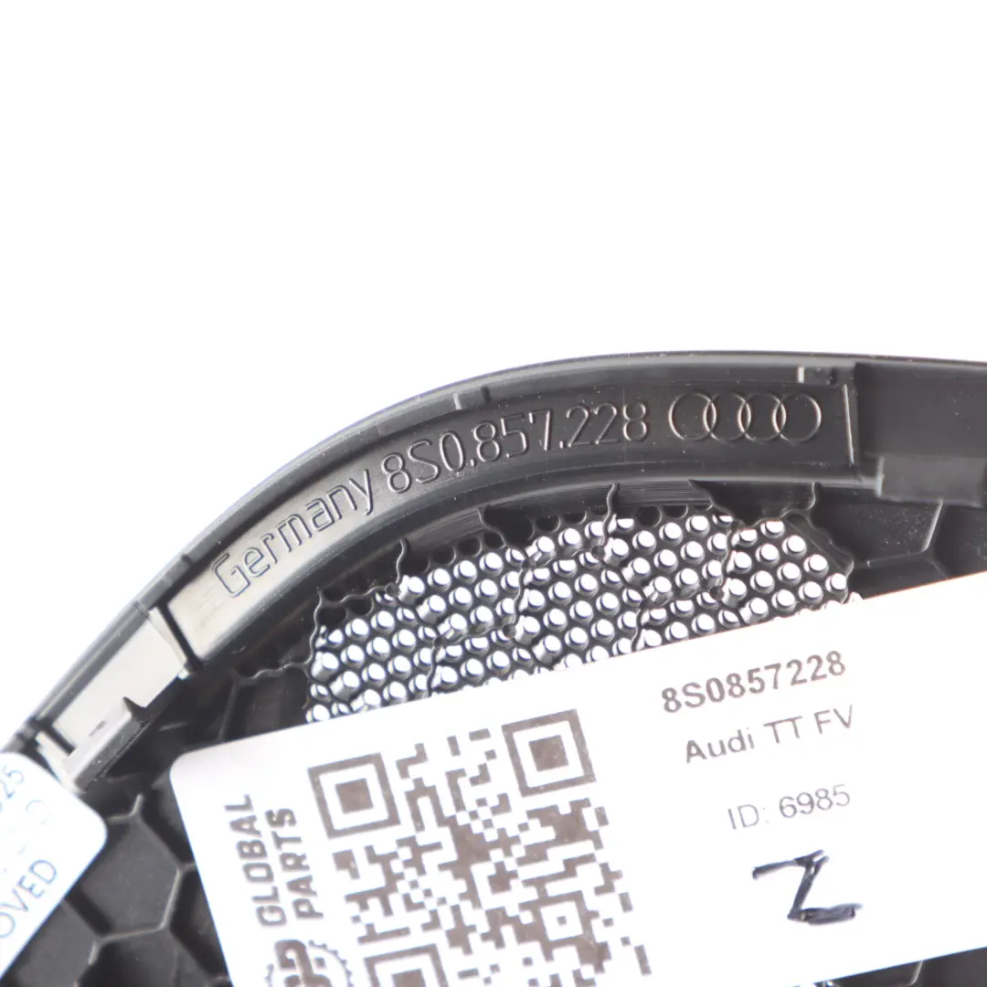 Audi TT FV Front Dashboard Tweeter Grill Cover Trim Panel Right O/S - SKU 8S0857228 - Part number 8S0857228