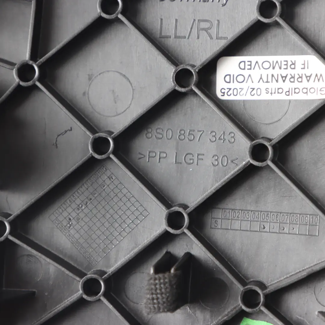 Dashboard Instrument Cluster Upper Top Trim Cover Panel to Audi TT FV with Part number 8S0857343 Audi TT FV Dashboard Instrument Cluster Upper Top Trim Cover Panel - SKU 8S0857343 - Part number 8S0857343