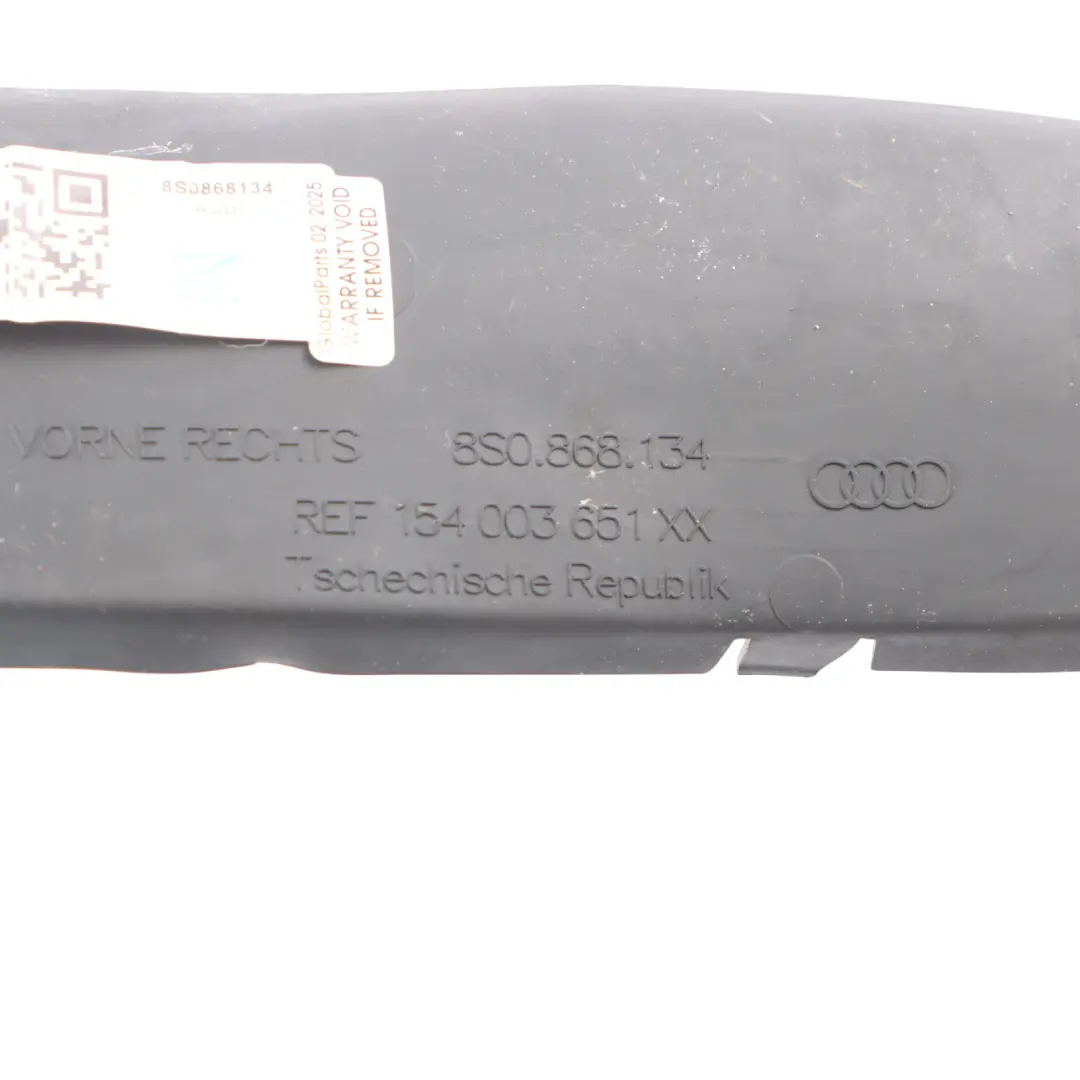 Door Card Tray Trim Rubber Insert Mat Covering Left N/S to Audi TT FV with Part number 8S0868134 Audi TT FV Door Card Tray Trim Rubber Insert Mat Covering Left N/S - SKU 8S0868134 - Part number 8S0868134