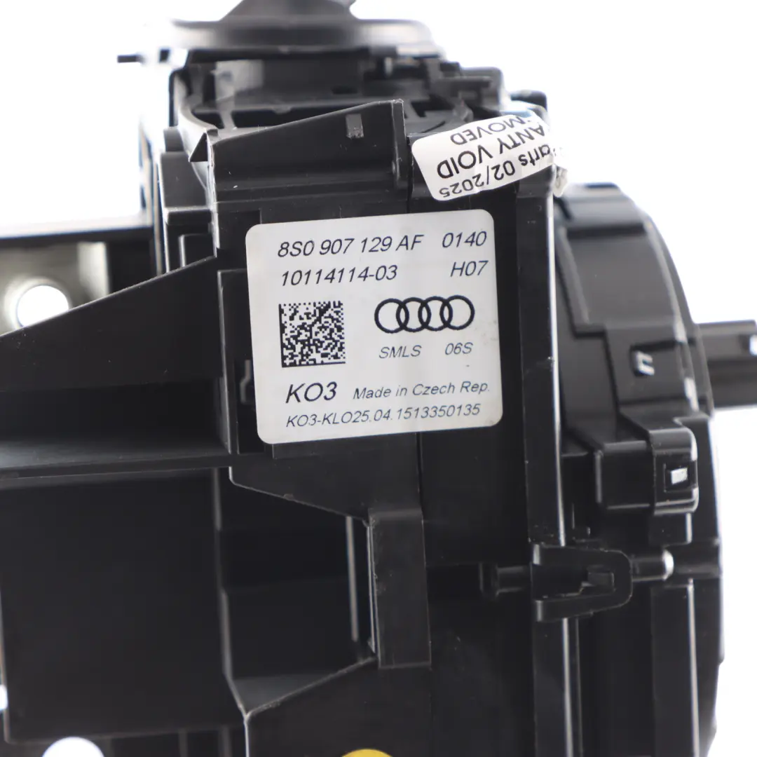 Indicatore Piantone Sterzo Stelo Tergicristallo Anello Squib per Audi TT FV con numero di parte 8S0907129AF Audi TT FV Indicatore Piantone Sterzo Stelo Tergicristallo Anello Squib - SKU 8S0907129AF - Numero di parte 8S0907129AF