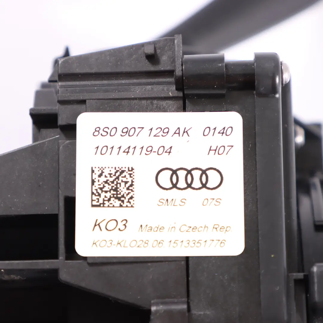 Audi TT FV Indicador deslizamiento palanca limpiaparabrisas columna - SKU 8S0907129AK - Número de pieza 8S0907129AK