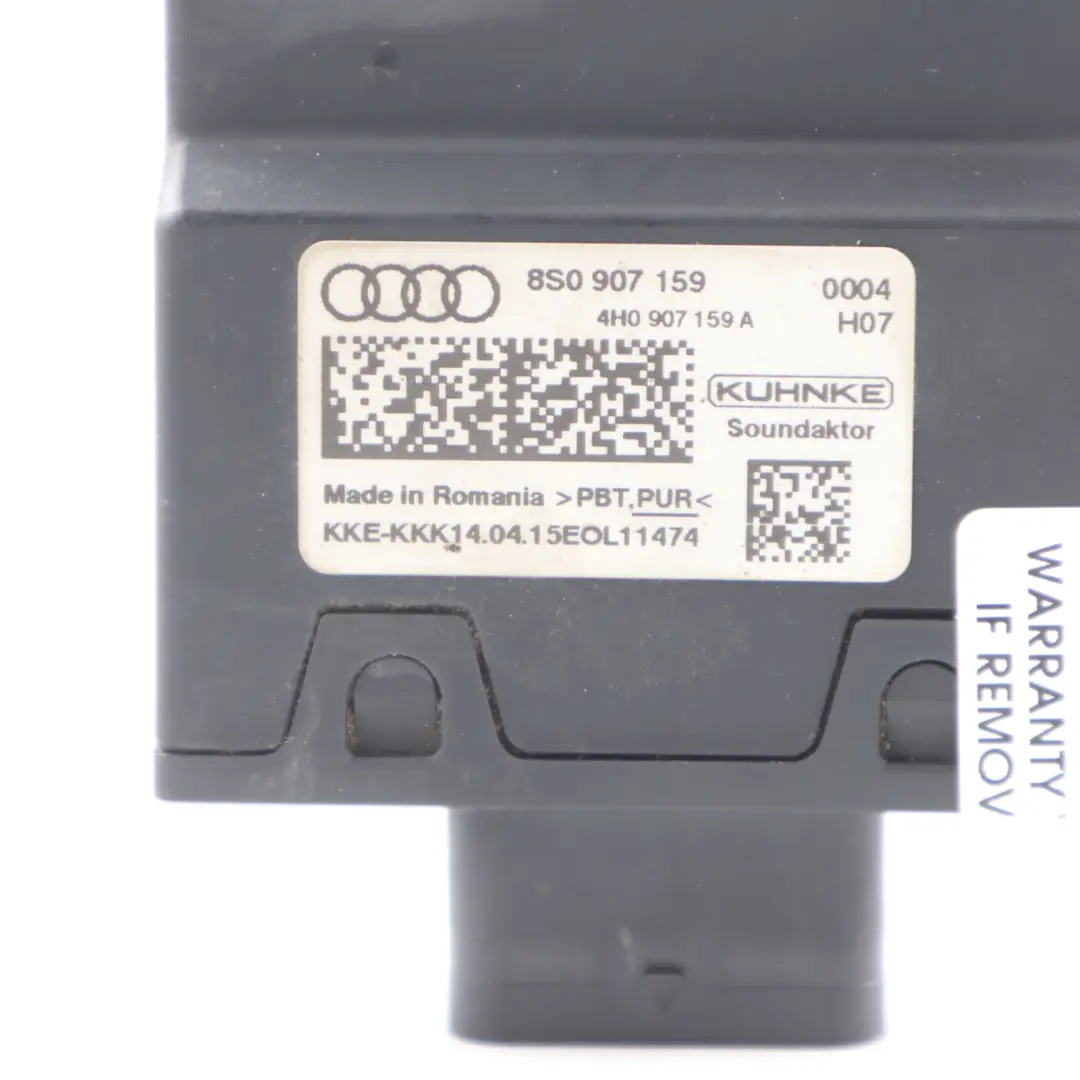 Audi TT FV Module De Contrôle Acoustique Impact Body Sound ECU - SKU 8S0907159 - Numéro de pièce 8S0907159