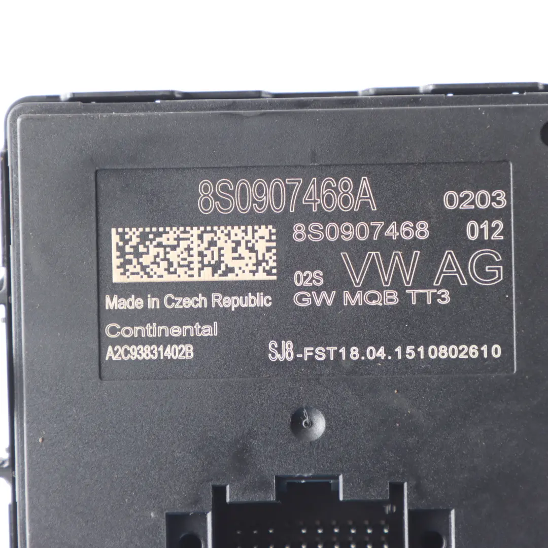Gateway Control Module Unit ECU to Audi TT FV with Part number 8S0907468A Audi TT FV Gateway Control Module Unit ECU - SKU 8S0907468A - Part number 8S0907468A