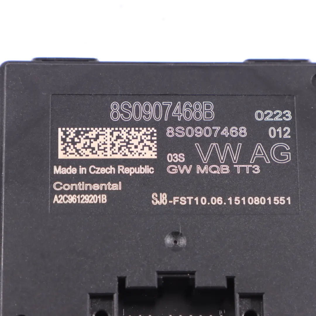Audi TT FV Central Gateway Control Unit Module ECU - SKU 8S0907468B - Part number 8S0907468B