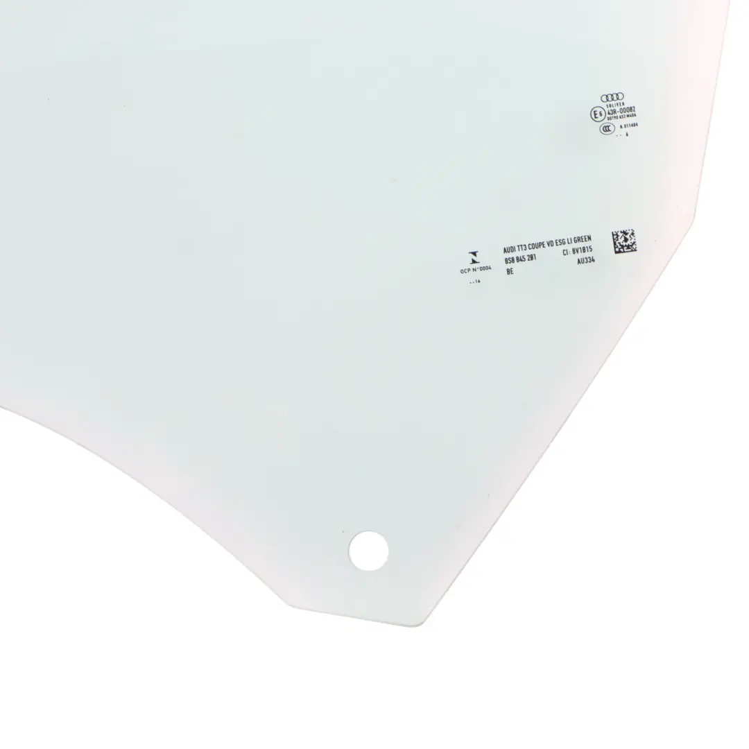 Audi TT FV Door Window Glass Front Left N/S AS2 Green Glazing - SKU 8S8845201 - Part number 8S8845201