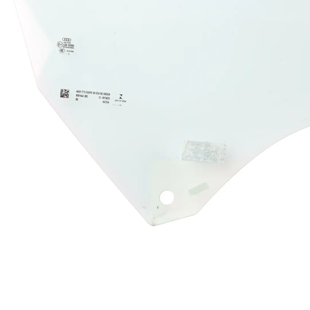 Audi TT FV Front Door Window Glass AS2 Green Right O/S - SKU 8S8845202 - Part number 8S8845202