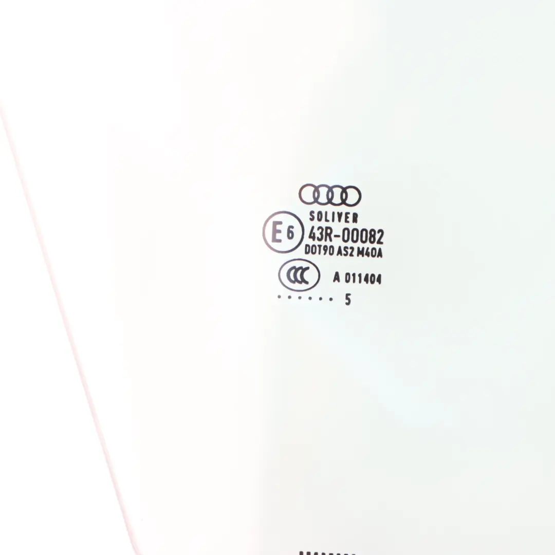 Audi TT FV Front Door Window Glass AS2 Green Right O/S - SKU 8S8845202 - Part number 8S8845202