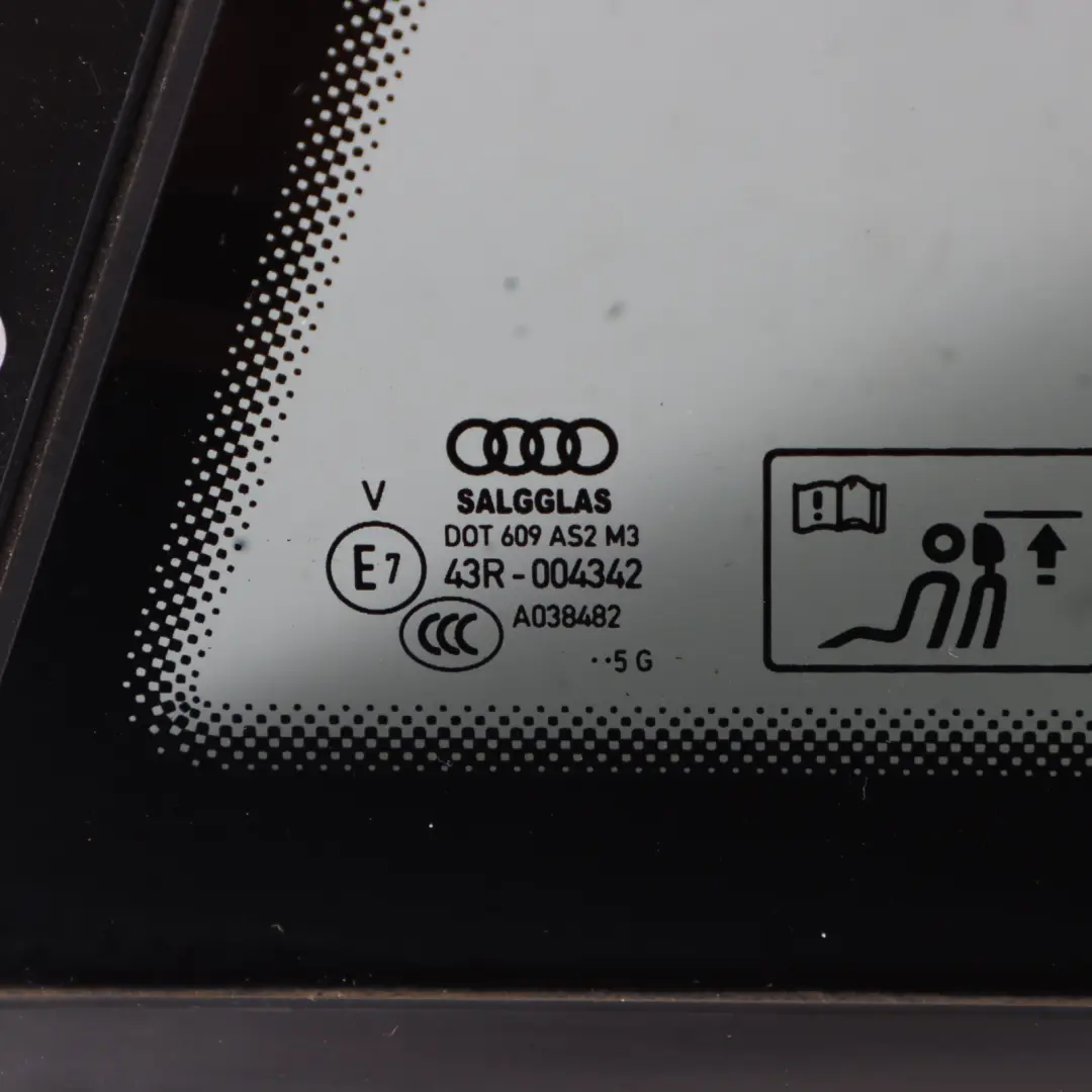 finestrino laterale AS2 posteriore sinistro per Audi TT FV Coupe con numero di parte 8S8845299A Audi TT FV Coupe finestrino laterale AS2 posteriore sinistro - SKU 8S8845299A - Numero di parte 8S8845299A