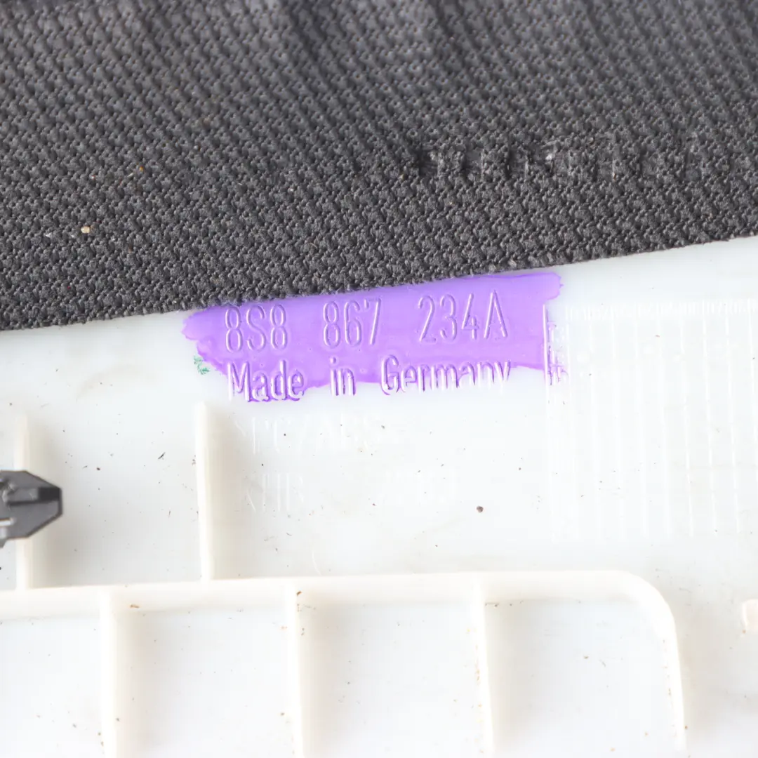 Audi TT FV 8S A-Säulen Verkleidung Rechts Steingrau - SKU 8S8867234A - Teilenummer 8S8867234A