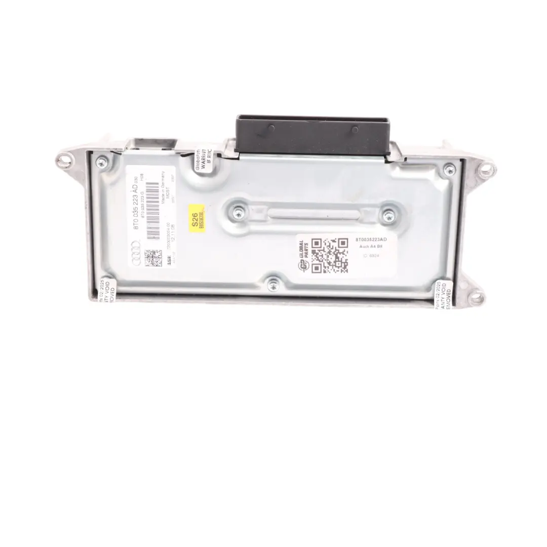 Module Amplificateur Audio Bose AMP Unité Commande ECU Audi A4 B8 - SKU 8T0035223AD - Numéro de pièce 8T0035223AD