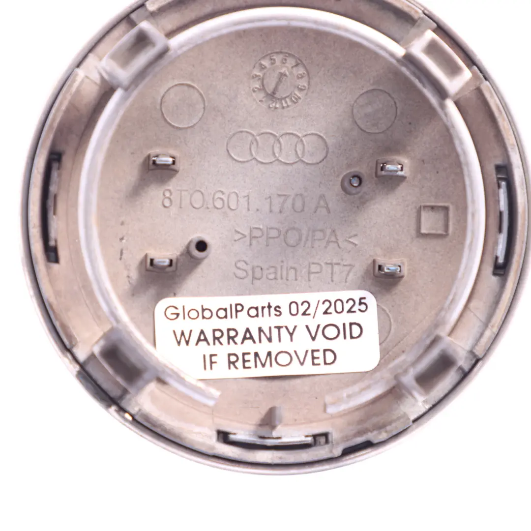 Centre Aloy Wheel Trim Cover Cap Silver to Audi A7 4G with Part number 8T0601170A Audi A7 4G Centre Aloy Wheel Trim Cover Cap Silver - SKU 8T0601170A - Part number 8T0601170A