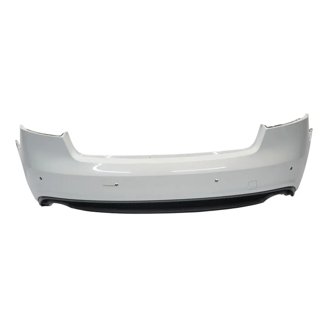 Audi A5 8T Rear Bumper Trim Panel Covering Glacier White Pearl - S9R - SKU 8T0807067D-MGW1 - Part number 8T0807067D
