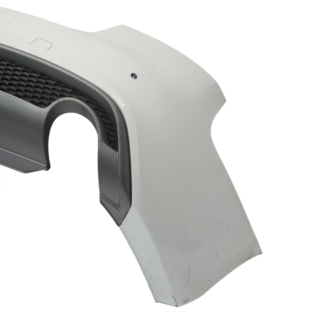 Audi A5 8T Rear Bumper Trim Panel Covering Glacier White Pearl - S9R - SKU 8T0807067D-MGW1 - Part number 8T0807067D
