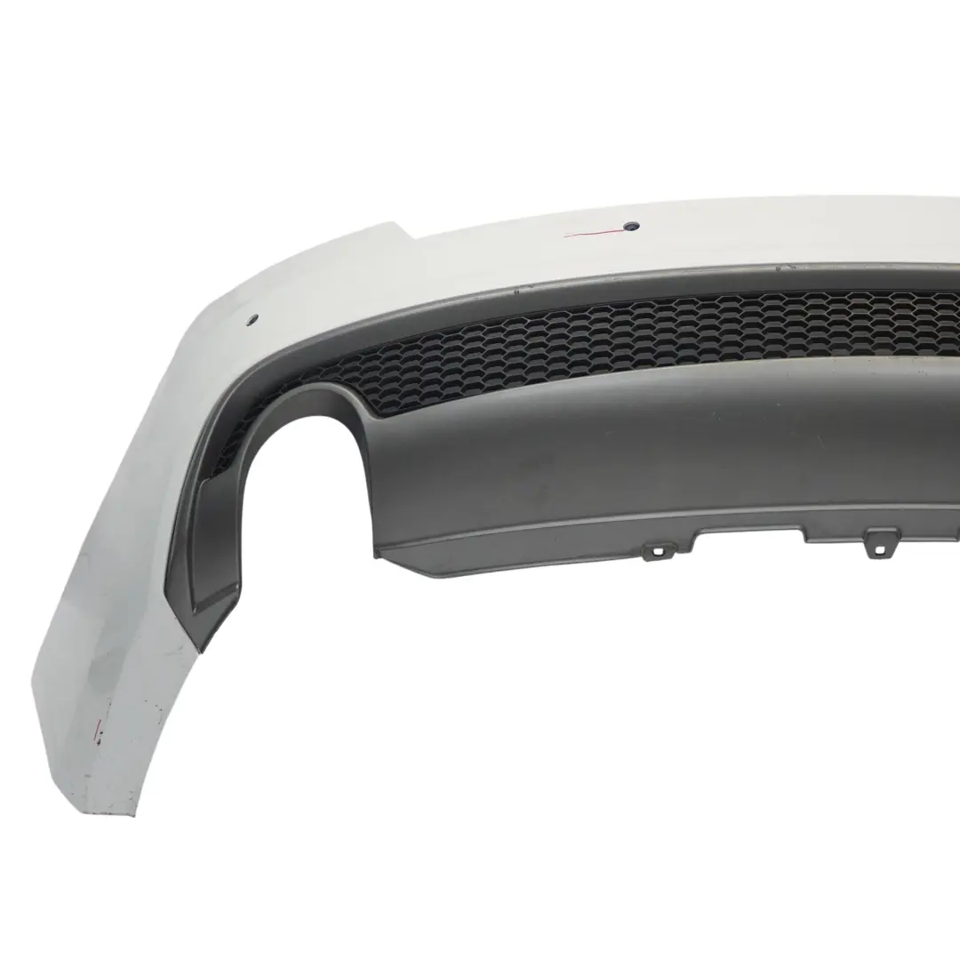 Audi A5 8T Rear Bumper Trim Panel Covering Glacier White Pearl - S9R - SKU 8T0807067D-MGW1 - Part number 8T0807067D