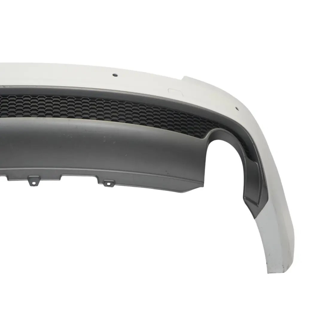 Audi A5 8T Rear Bumper Trim Panel Covering Glacier White Pearl - S9R - SKU 8T0807067D-MGW1 - Part number 8T0807067D