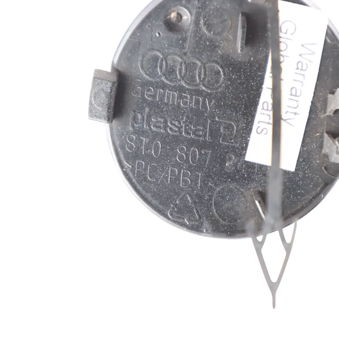 Front Bumper Tow Eye Hook Cover Cap Black Metallic - Y9B 8T0807241A to Audi S5 8T with Part number 8T0807241A-BBL Audi S5 8T Front Bumper Tow Eye Hook Cover Cap Black Metallic - Y9B 8T0807241A - SKU 8T0807241A-BBL - Part number 8T0807241A-BBL