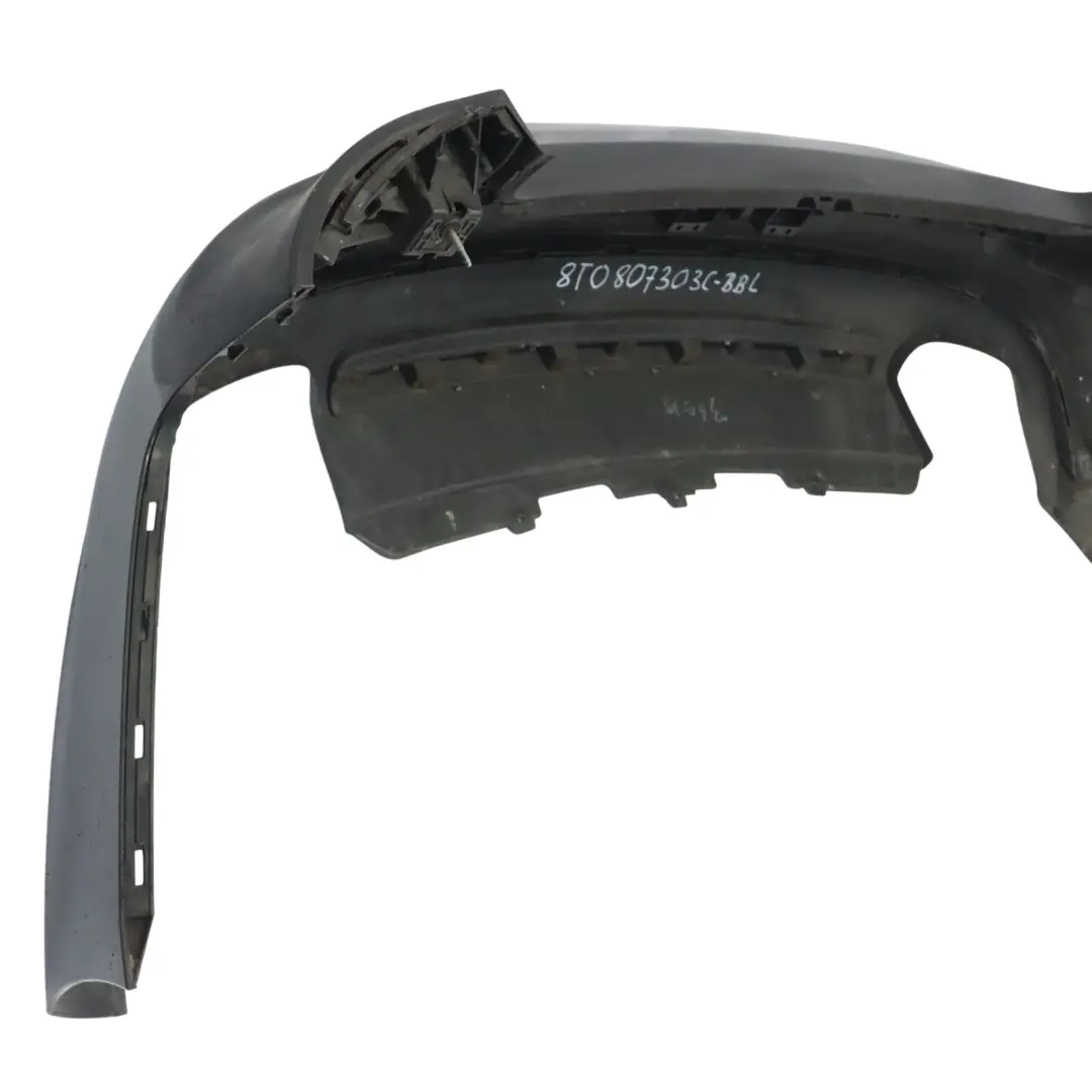 Audi S5 8T Rear Bumper Trim Panel Covering Brilliant Black Metallic - Y9B - SKU 8T0807303C-BBL - Part number 8T0807303C