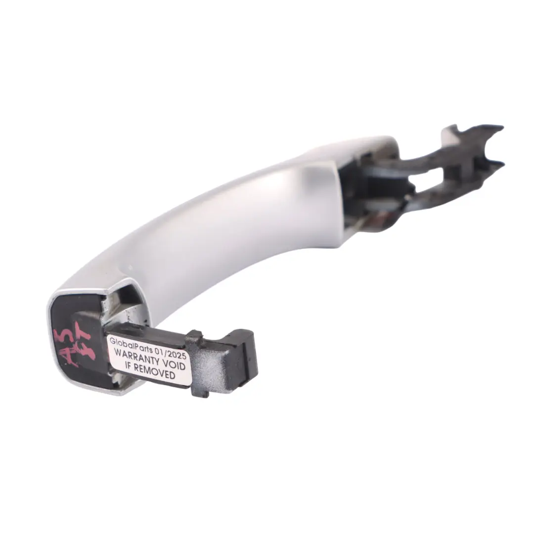Audi A5 8T Asidero puerta delantera izquierda derecha Ice Silver X7W - SKU 8T0837205A-ICS - Número de pieza 8T0837205A
