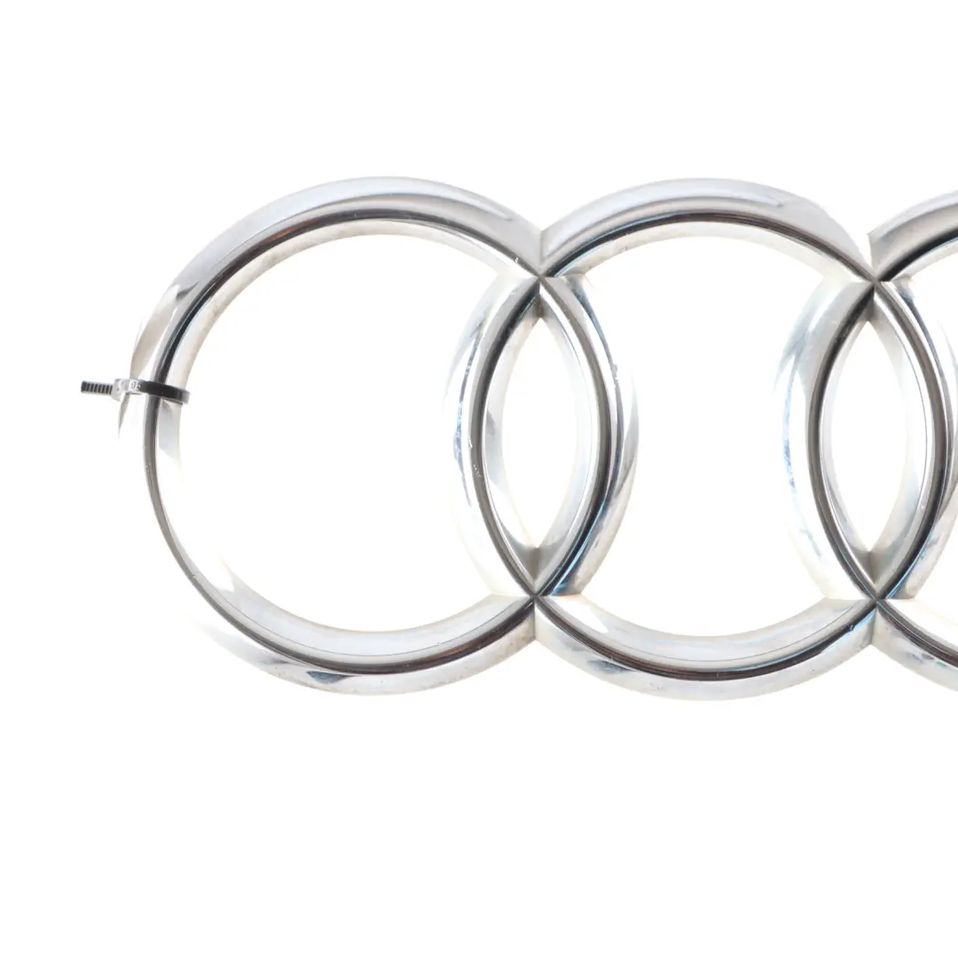 Front Bonnet Radiator Grille Badge Label Emblem Logo Chrome to Audi A4 B8 with Part number 8T0853605 Audi A4 B8 Front Bonnet Radiator Grille Badge Label Emblem Logo Chrome - SKU 8T0853605 - Part number 8T0853605