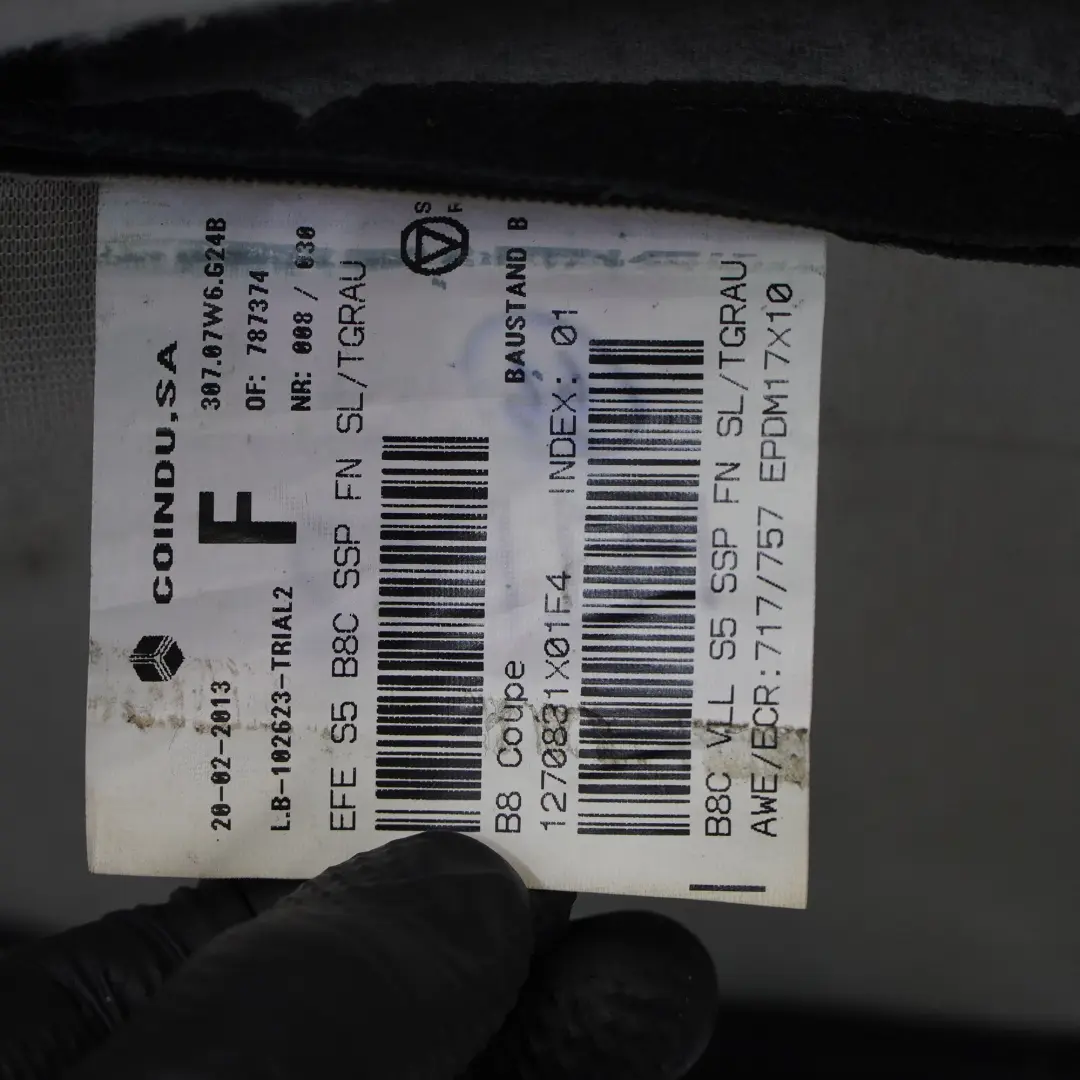 Vordersitz Rückenlehne Abdeckung Links Panel Schwarz Leder für Audi S5 8T mit Teilenummer 8T0881805F Audi S5 8T Vordersitz Rückenlehne Abdeckung Links Panel Schwarz Leder - SKU 8T0881805F - Teilenummer 8T0881805F