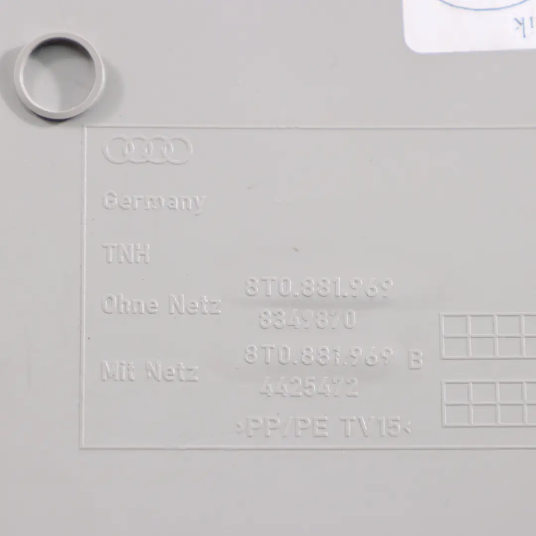 Audi A4 B8 Sitz Rücken Lehne Trim Zurück Abdeckung Vorne Links Rechts - SKU 8T0881969-1 - Teilenummer 8T0881969