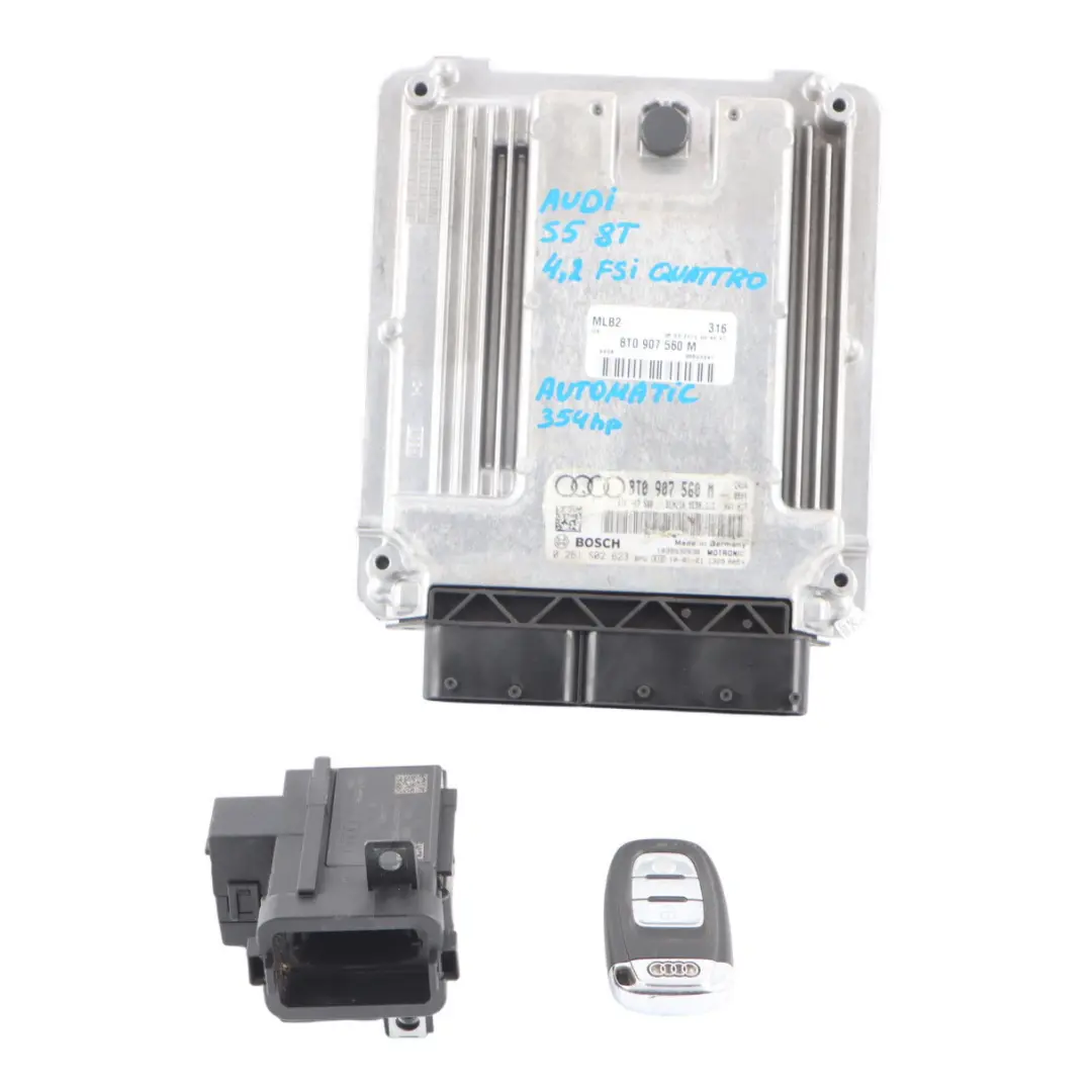 CAUA Quattro 354HP Engine ECU Kit Ignition + Key to Audi S5 8T 4.2 FSI with Part number 8T0907560M Audi S5 8T 4.2 FSI CAUA Quattro 354HP Engine ECU Kit Ignition + Key - SKU 8T0907560M-2 - Part number 8T0907560M