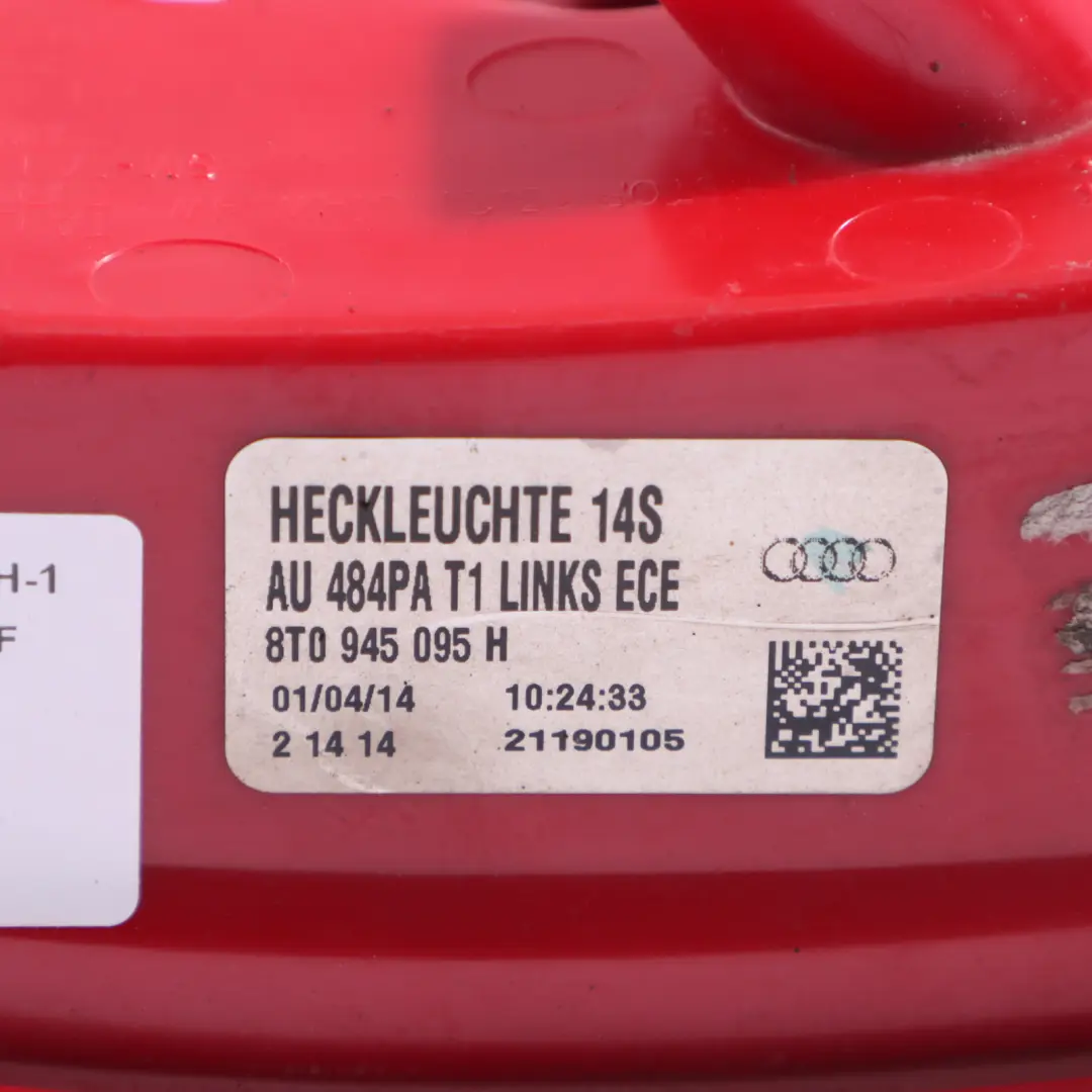  Feu De Coffre Arrière Gauche Pour Audi A5 8T - SKU 8T0945095H-1 - Numéro de pièce 8T0945095H
