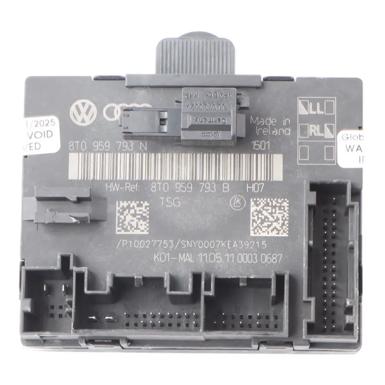 Audi A4 B8 Módulo Unidad De Control Puerta Lado Delantero Conductor - SKU 8T0959793N - Número de pieza 8T0959793N