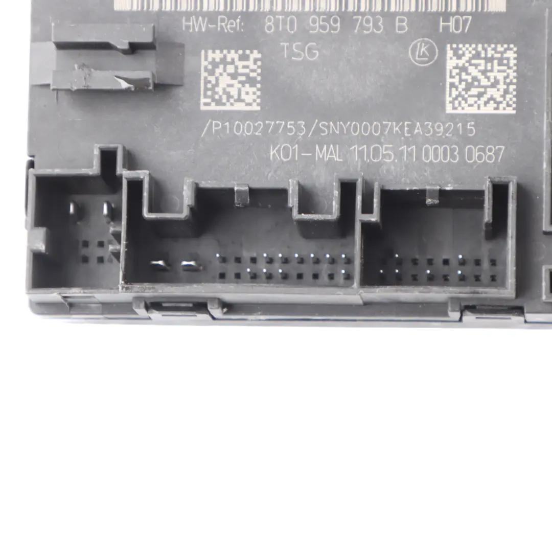 Módulo Unidad De Control Puerta Lado Delantero Conductor para Audi A4 B8 con número de pieza 8T0959793N Audi A4 B8 Módulo Unidad De Control Puerta Lado Delantero Conductor - SKU 8T0959793N - Número de pieza 8T0959793N