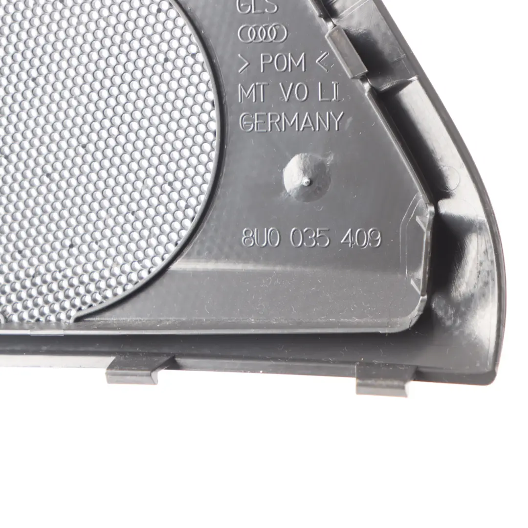 Rivestimento Altoparlante Porta Anteriore Sinistro Nero per Audi Q3 8U con numero di parte 8U0035409 Audi Q3 8U Rivestimento Altoparlante Porta Anteriore Sinistro Nero - SKU 8U0035409 - Numero di parte 8U0035409