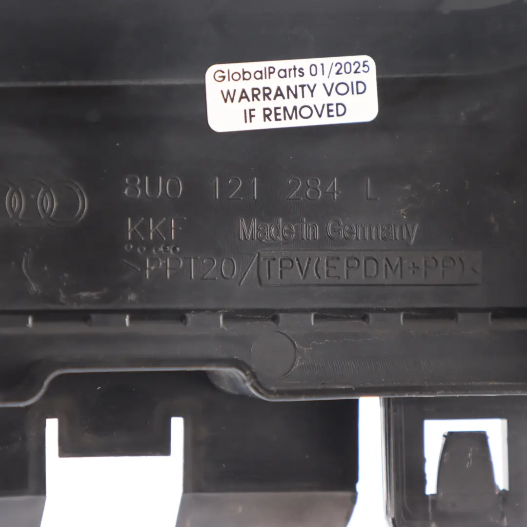Radiator Air Intake Duct Right O/S Guide Cover to Audi Q3 8U with Part number 8U0121284L Audi Q3 8U Radiator Air Intake Duct Right O/S Guide Cover - SKU 8U0121284L - Part number 8U0121284L