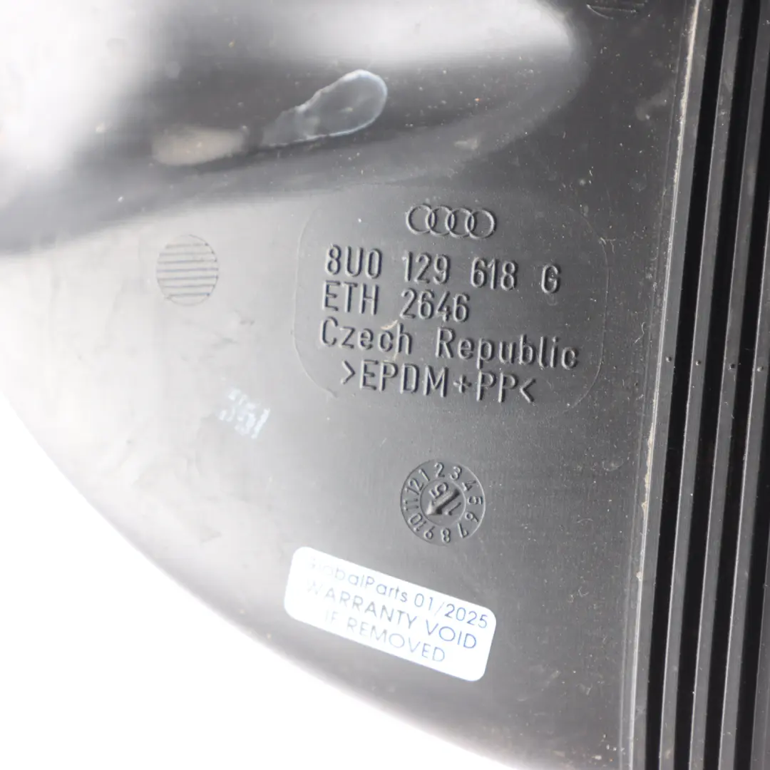 Suction Pipe Air Intake Duct Hose to Audi Q3 8U with Part number 8U0129618G Audi Q3 8U Suction Pipe Air Intake Duct Hose - SKU 8U0129618G - Part number 8U0129618G