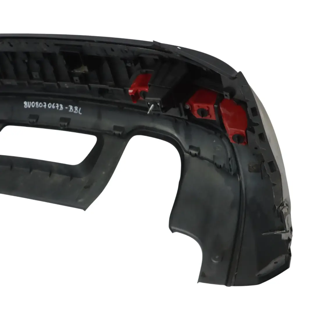 Bumper Trim Panel Covering Brilliant Black Metallic - Y9B to Audi Q3 8U Rear with Part number 8U0807067B Audi Q3 8U Rear Bumper Trim Panel Covering Brilliant Black Metallic - Y9B - SKU 8U0807067B-BBL - Part number 8U0807067B