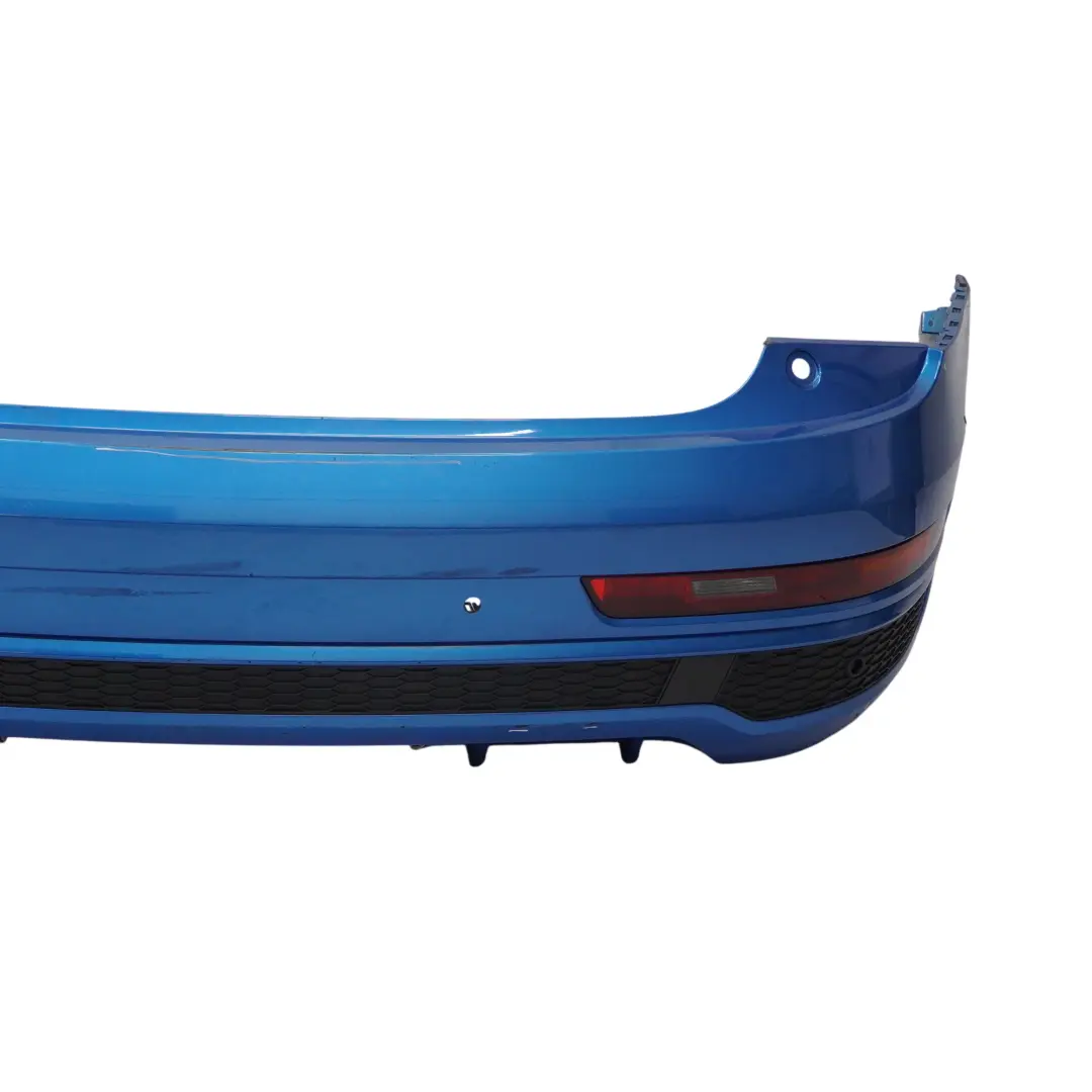 Bumper Trim Panel Covering Hainan Blue - X5K to Audi Q3 8U Rear with Part number 8U0807067F Audi Q3 8U Rear Bumper Trim Panel Covering Hainan Blue - X5K - SKU 8U0807067F-HAB - Part number 8U0807067F