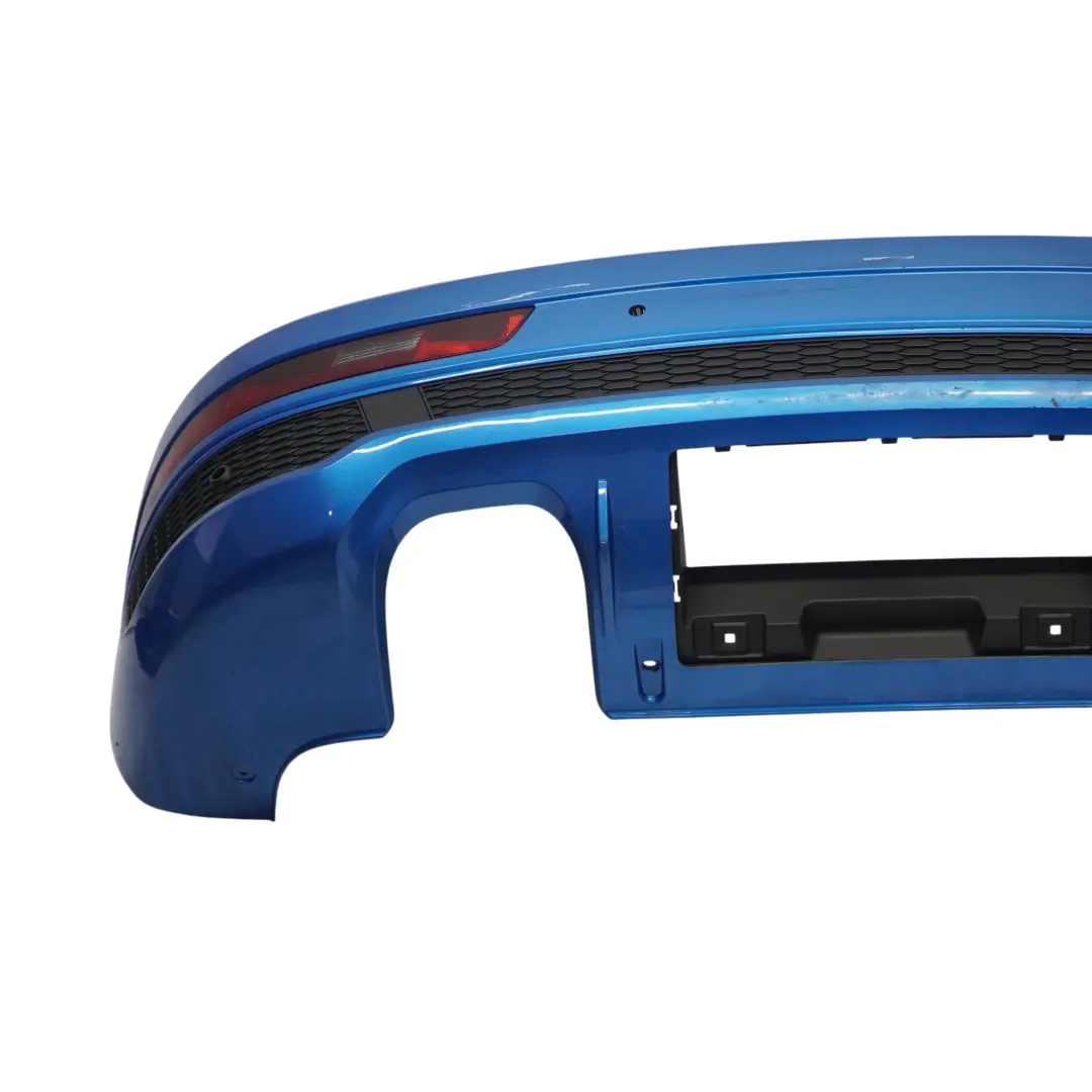 Bumper Trim Panel Covering Hainan Blue - X5K to Audi Q3 8U Rear with Part number 8U0807067F Audi Q3 8U Rear Bumper Trim Panel Covering Hainan Blue - X5K - SKU 8U0807067F-HAB - Part number 8U0807067F