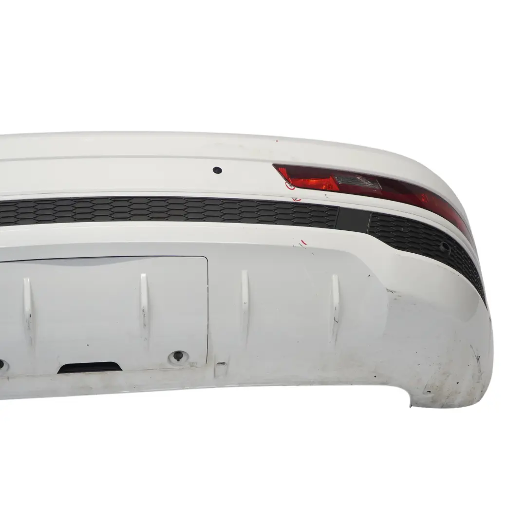 Bumper Covering Trim Panel Glacier White Pearl - S9R to Audi Q3 8U Rear with Part number 8U0807067F Audi Q3 8U Rear Bumper Covering Trim Panel Glacier White Pearl - S9R - SKU 8U0807067F-MGW - Part number 8U0807067F