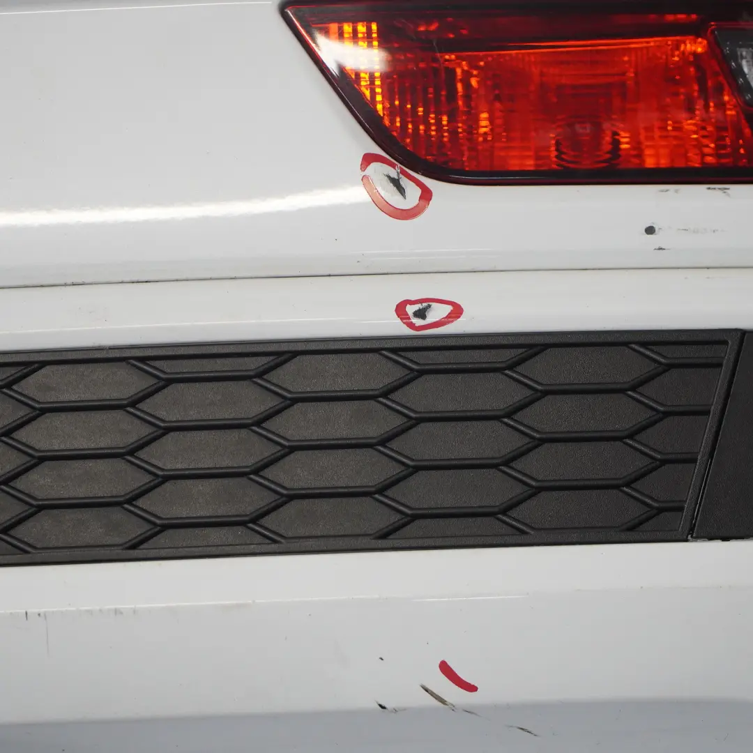 Audi Q3 8U Rear Bumper Covering Trim Panel Glacier White Pearl - S9R - SKU 8U0807067F-MGW - Part number 8U0807067F