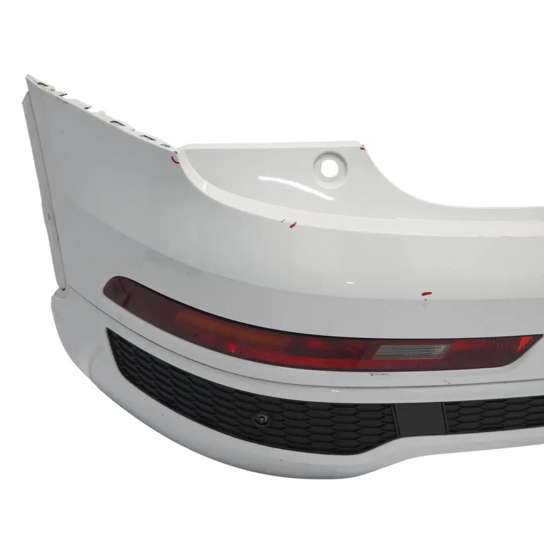 Bumper Covering Trim Panel Glacier White Pearl - S9R to Audi Q3 8U Rear with Part number 8U0807067F Audi Q3 8U Rear Bumper Covering Trim Panel Glacier White Pearl - S9R - SKU 8U0807067F-MGW - Part number 8U0807067F
