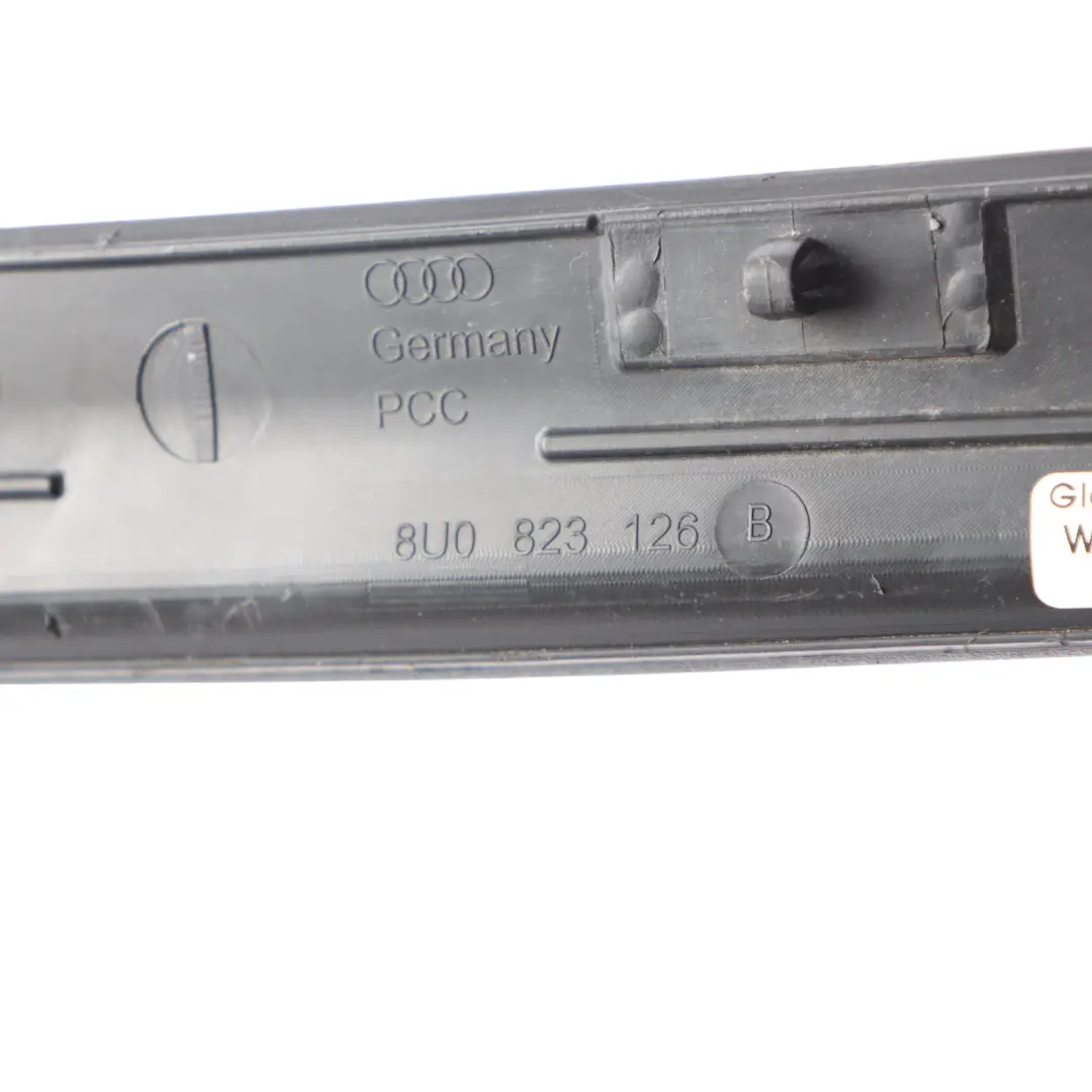 Under Hood Engine Bonnet Front Edge Protection Strip to Audi Q3 8U with Part number 8U0823126B Audi Q3 8U Under Hood Engine Bonnet Front Edge Protection Strip - SKU 8U0823126B - Part number 8U0823126B