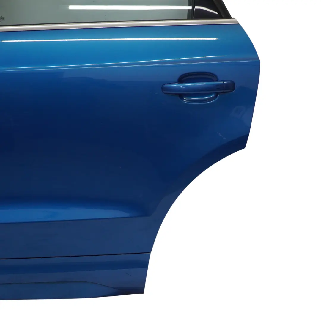 Door Rear Left N/S Covering Panel Hainan Blue Metallic - X5K to Audi Q3 8U with Part number 8U0833051B Audi Q3 8U Door Rear Left N/S Covering Panel Hainan Blue Metallic - X5K - SKU 8U0833051B-HAB - Part number 8U0833051B